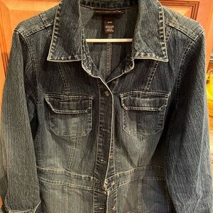 Lane Bryant Venezia Dark Blue Denim Jacket